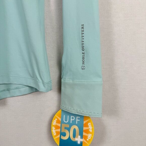 Noble Outfitters Allison Equestrian Show Shirt XS Turquoise Pink NWT - Picture 4 of 11